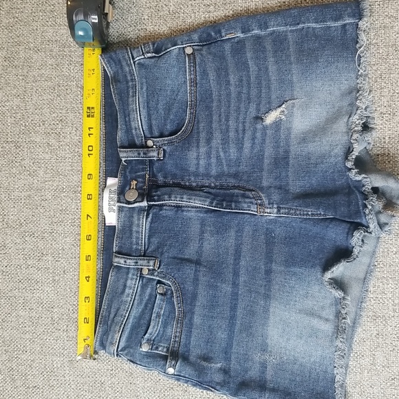 PINK by Victoria's Secret High Rise Denim shorts Size 10 - Picture 6 of 8